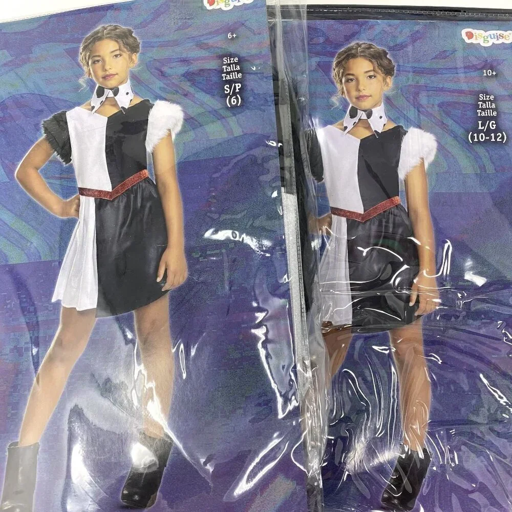 Disguise Kids' Disney 101 Dalmatians Cruella Halloween Costume Dress Various - Picture 7 of 7